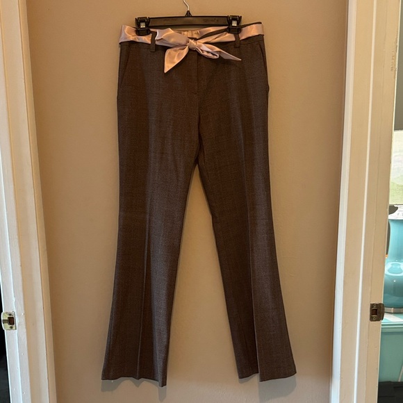 Poleci Pants - Poleci Brown Pants with Pink Accent